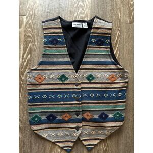 Jane Ashley Tapestry Vest - Sz Small